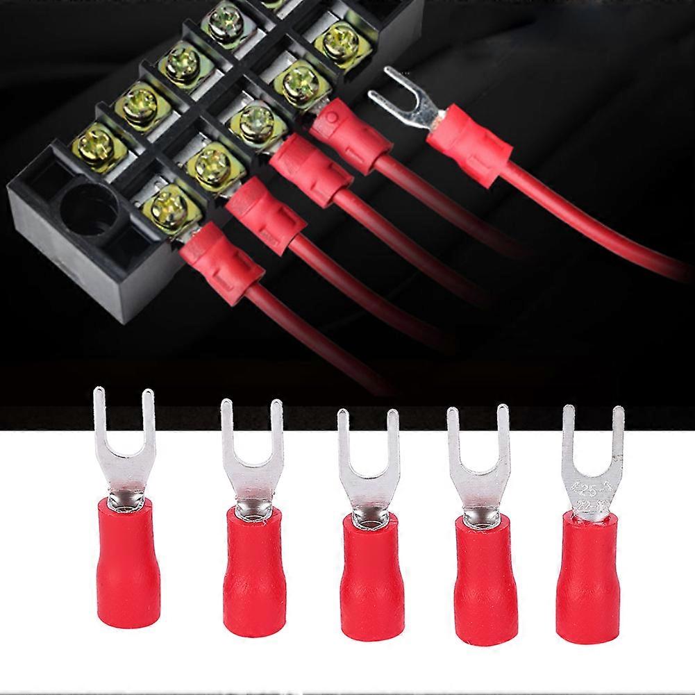 1000Pcs U Type SV1.25-3 Cold Pressed Brass Crimp Terminal Connectors Kit Accessory