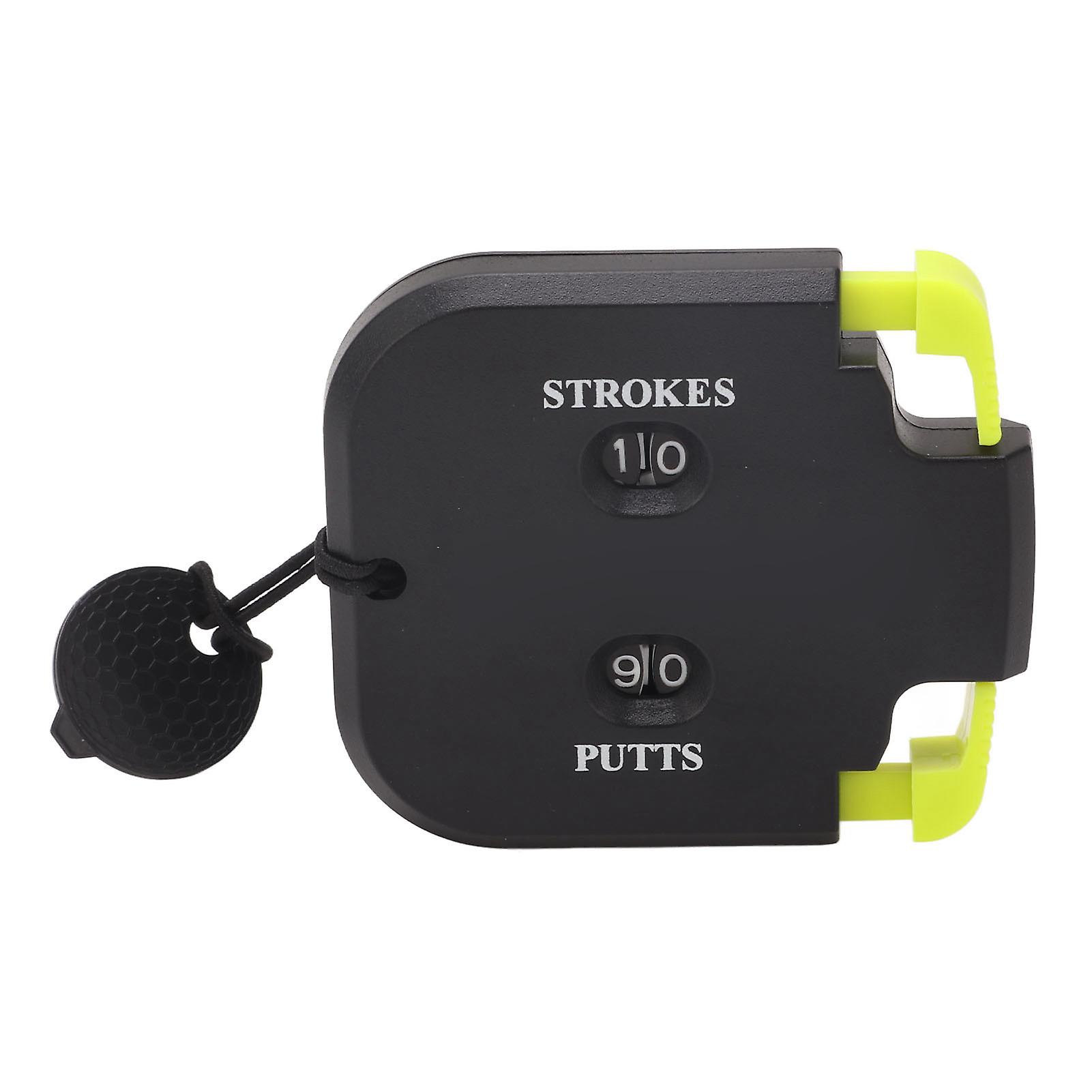 Golf Score Counter Plastic 2 Digits Stroke Putts Counting Clicker with Auxiliary Zeroing Function For 2 Players