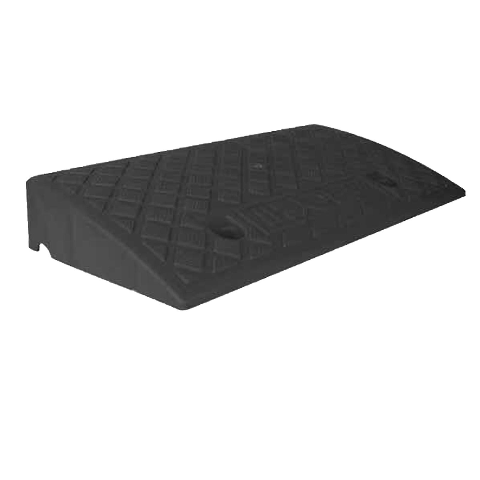 Car Plastic Slope Pad Black and Yellow Color Lightweight Plastic Pad Step Mat for Street Parking Black/9cm
