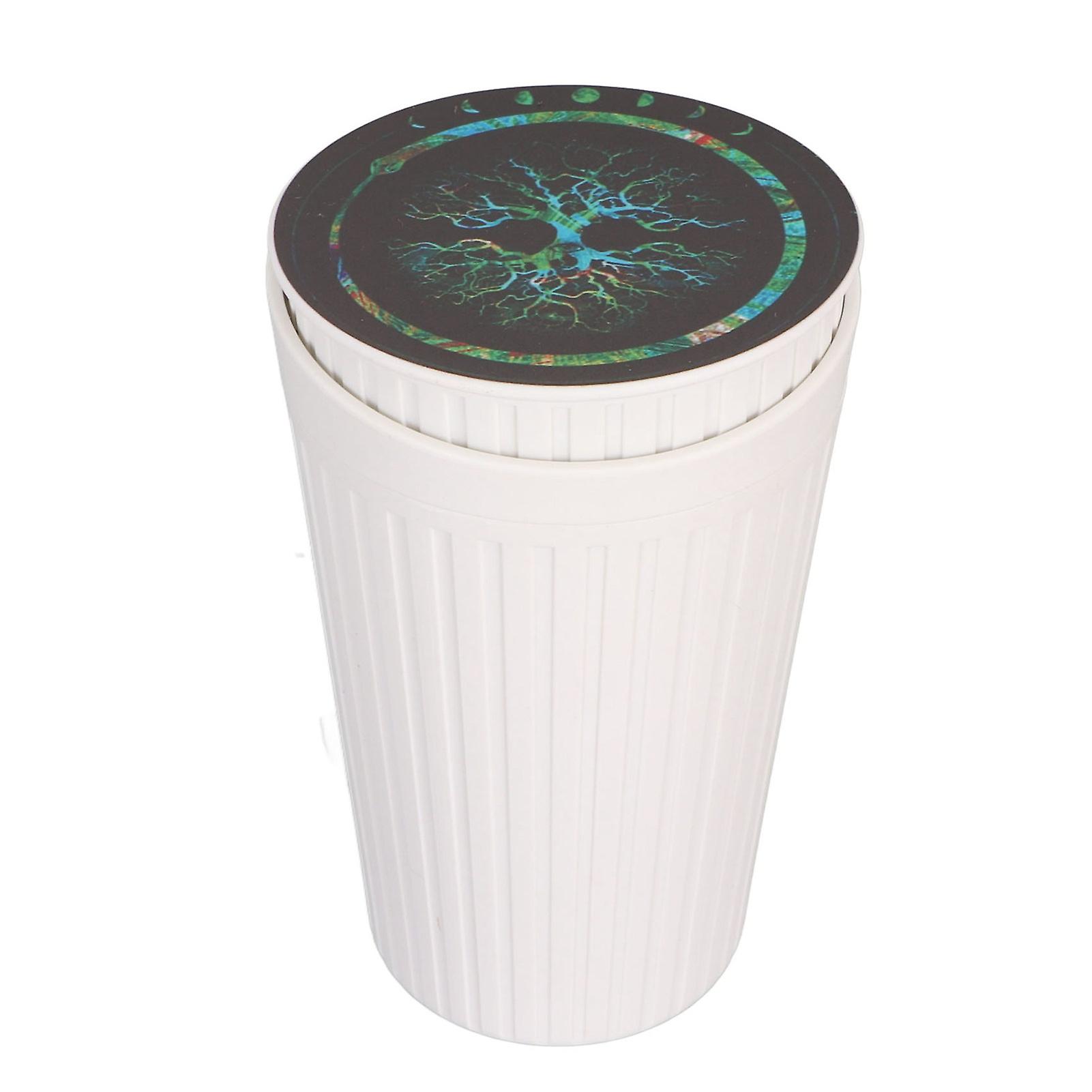 Portable Car Ashtray with Lid Double Smoke Hole Smokeless Detachable Car Ashtray Cup Holder for Outdoor Travel Home Use Green Tree