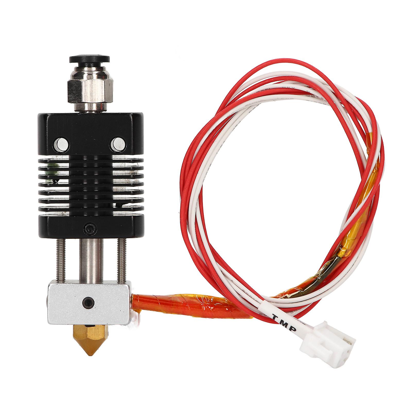 3D Printer Extruder Hotend, 3D Printer Extruder Hotend DC24V 40W Heating Tube 0.4mm Brass Nozzle Heating Aluminum Block Printer Hotend Kit for ET4