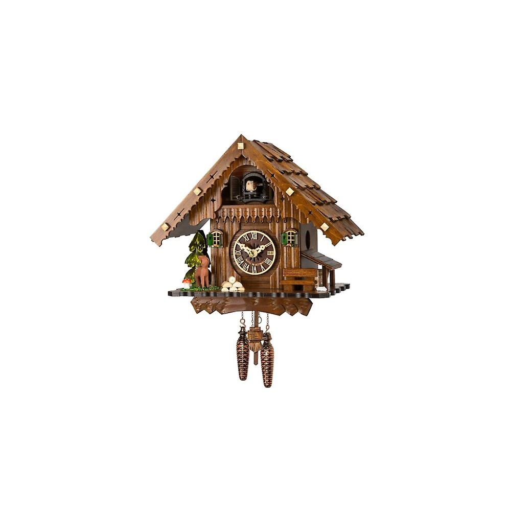 Engstler - 405 Q - Cuckoo Clock - Quartz - Walnut
