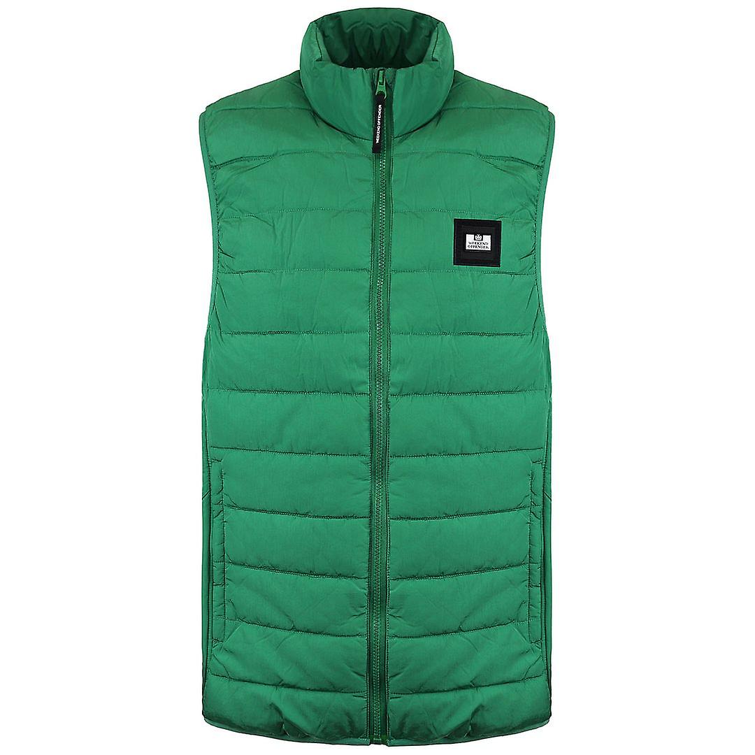 Weekend Offender Sleeveless Zip Up Mens Green Gacha Gillet JKAW2205 VERT
