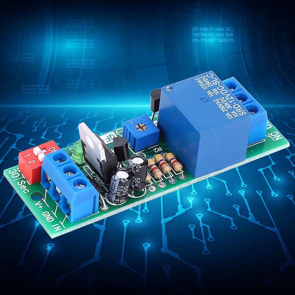 RD21N Time Delay Relay Module DC 5V/12V/24V 10A 12V Fan Power Supply