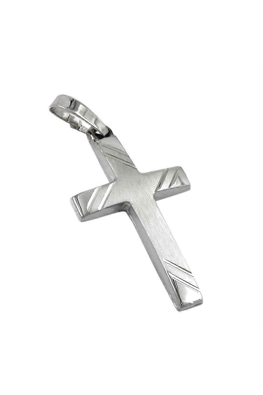 Pendant Crucifix 9k White Gold - Gl430759