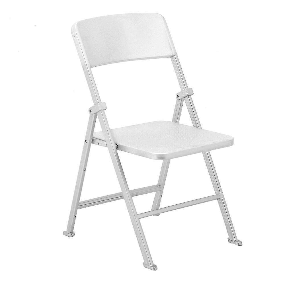 1/6 Scale Dollhouse Miniature Folding Chair for Action Figures Silver