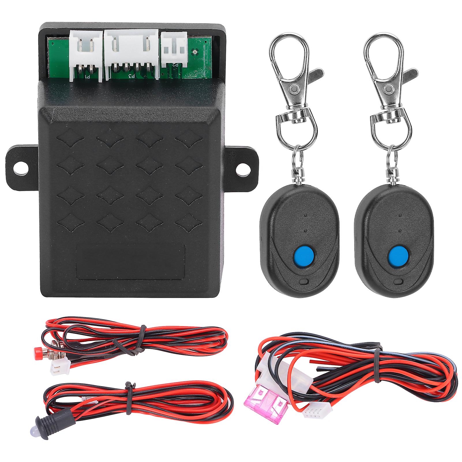 Car Engine Immobilizer System Remote Control, Intelligent Anti Theft Alarm Kit with Anti Hijack Security for Vehicle Safety