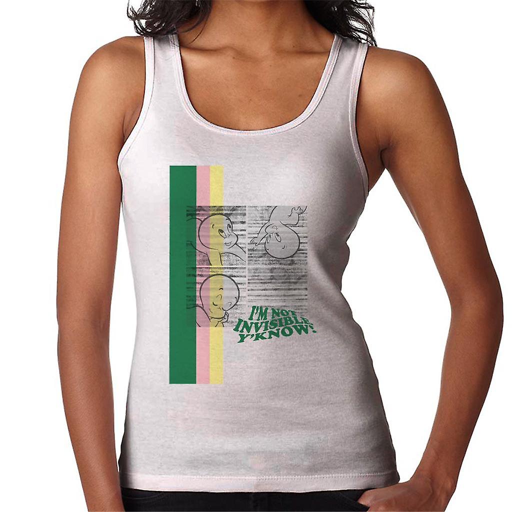 Casper The Friendly Ghost I'm Not Invisible Y'Know Women's Vest