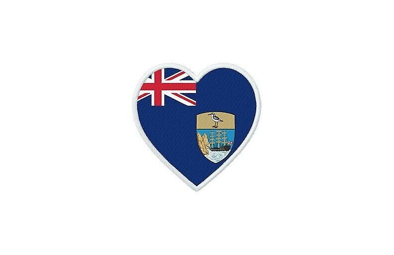 Patch badge ecusson prints thermocollant heart flag SH st helene