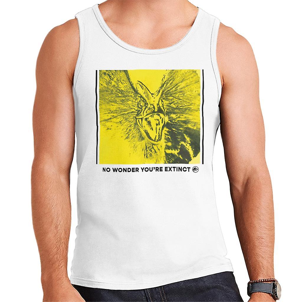 Jurassic Park Dilophosaurus No Wonder You Are Extinct Men's Vest