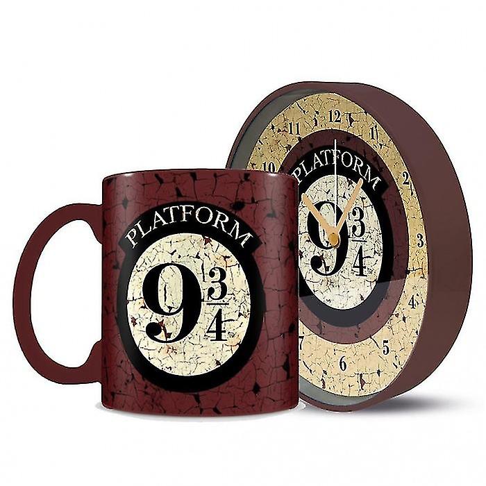 Harry Potter Platform 9 3/4 Mug and Clock Set