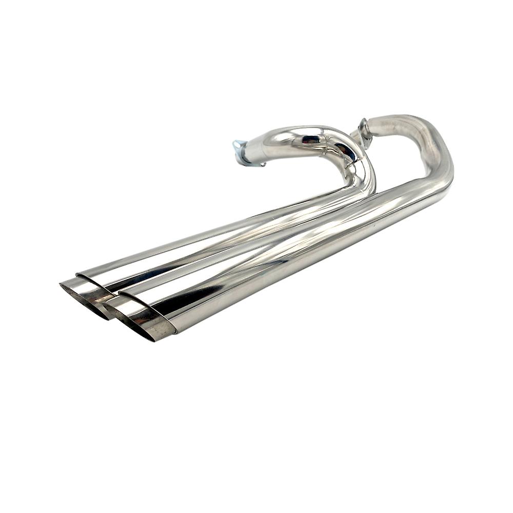 ホンダスティードシャドウVT400 VT600 VLX400 VLX600 VT400C VT 400 VT600C VLX 600に適合するオートバイデュアルエキゾーストフルシステムマフラー