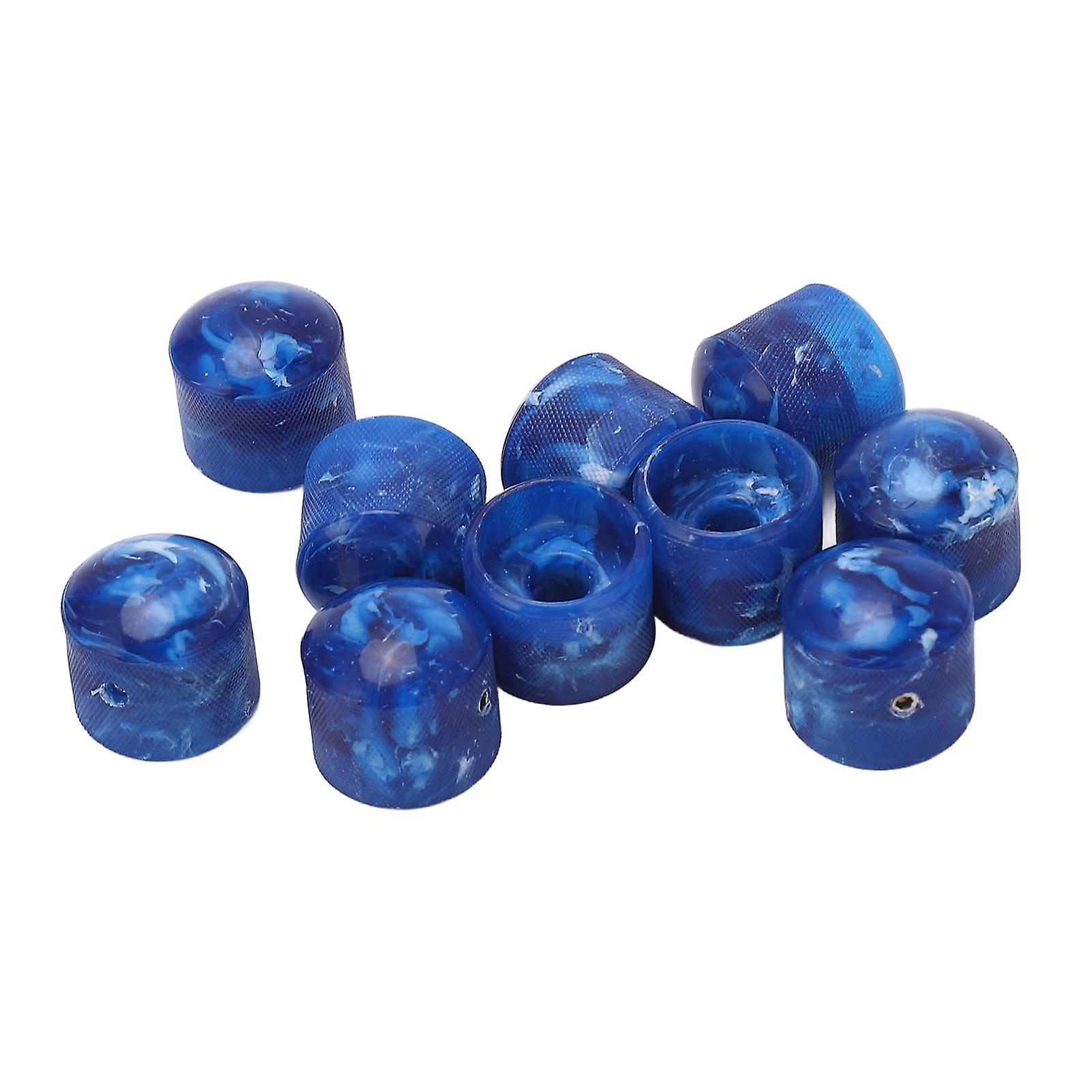 ボリュームトーンドームノブプラスチックコントロールエレキギターベースパーツアクセサリー六角レンチ付きGD84ブルー