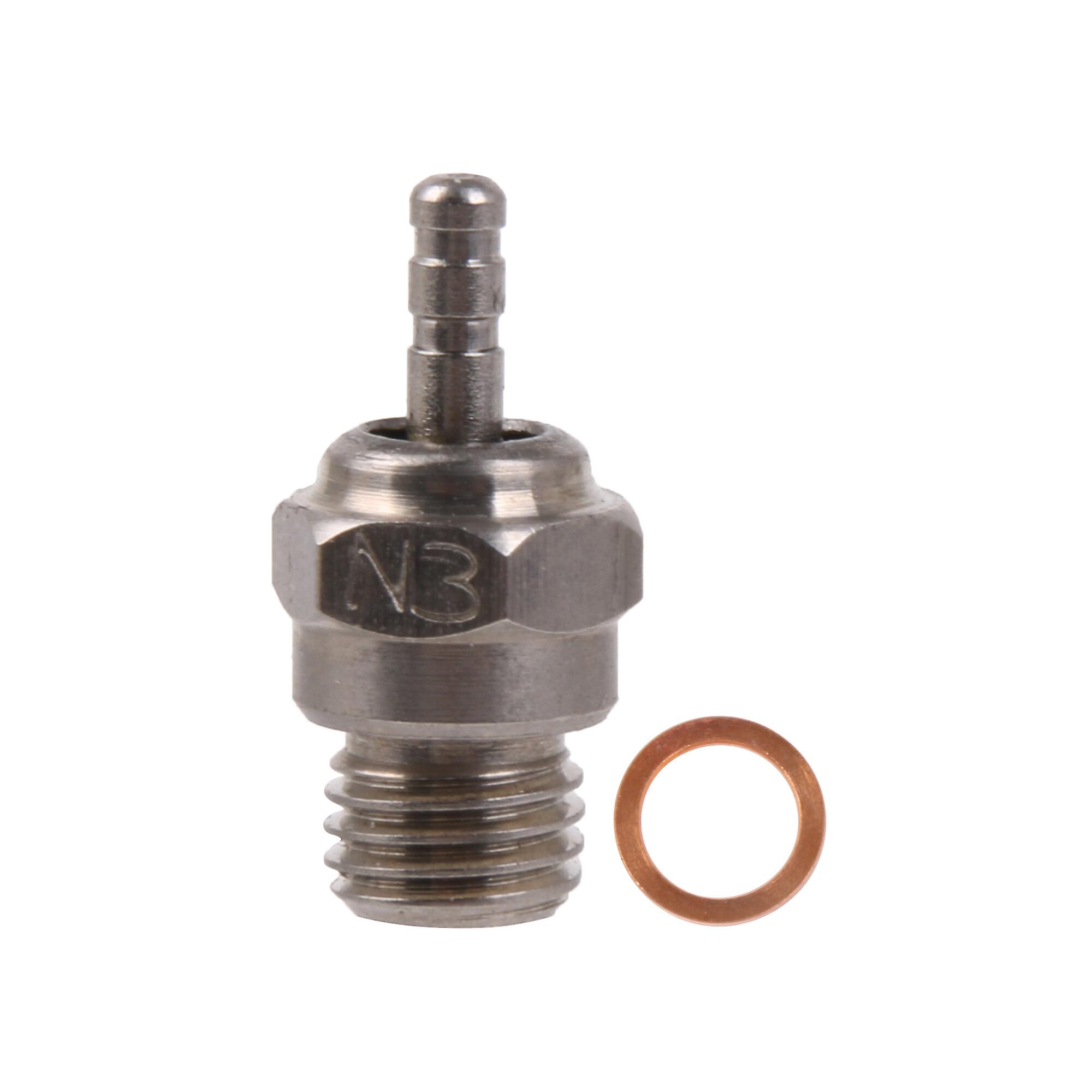 2 Pcs RC 1:10 1:8 Glow Plug Spark Engine 70117 N3 15-28 with Gasket Kit