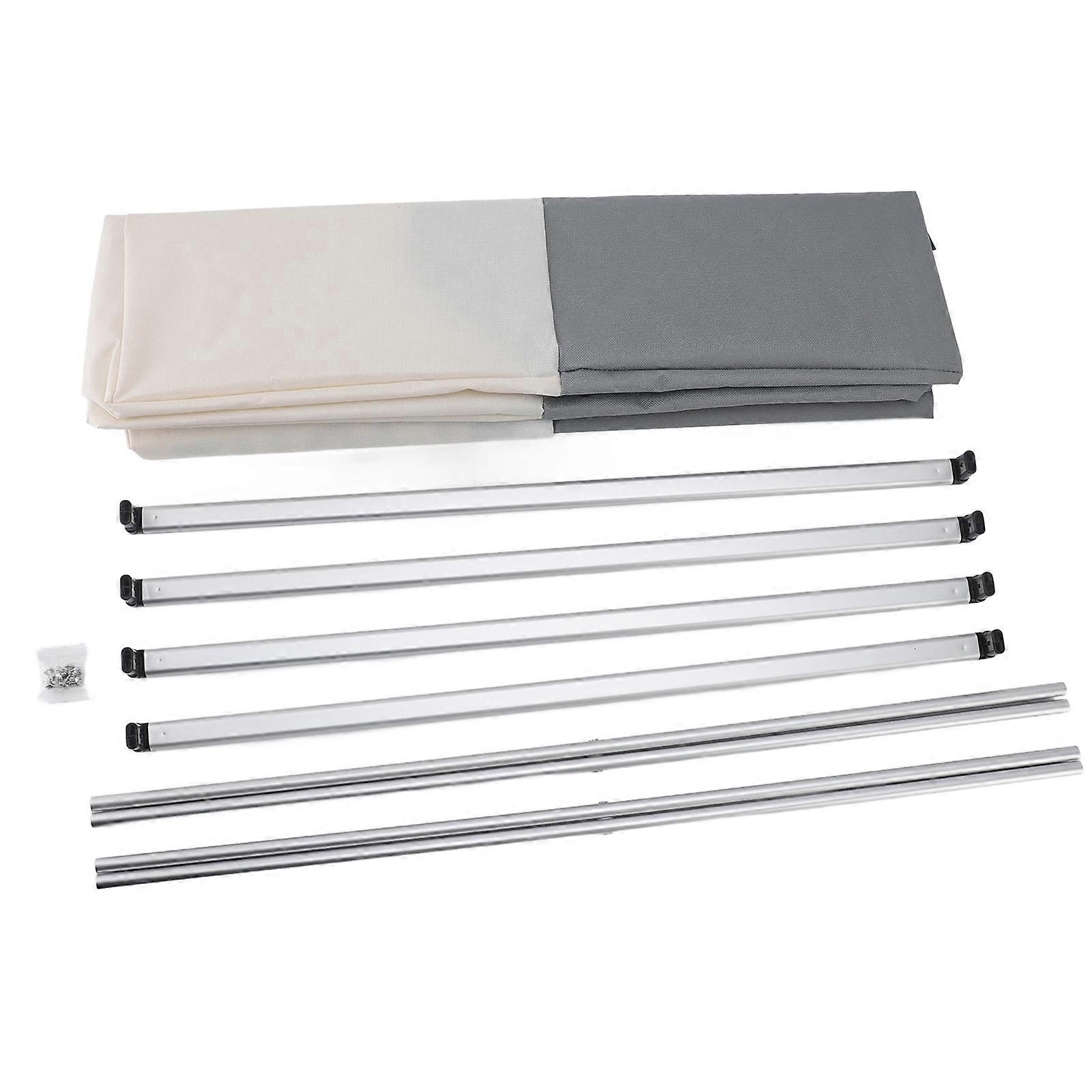 Oversized 2-Section Foldable Oxford Fabric Laundry Hamper Removable Large Capacity Clothes Storage Washing Basket Durable Detachable Frame Easy Assemb