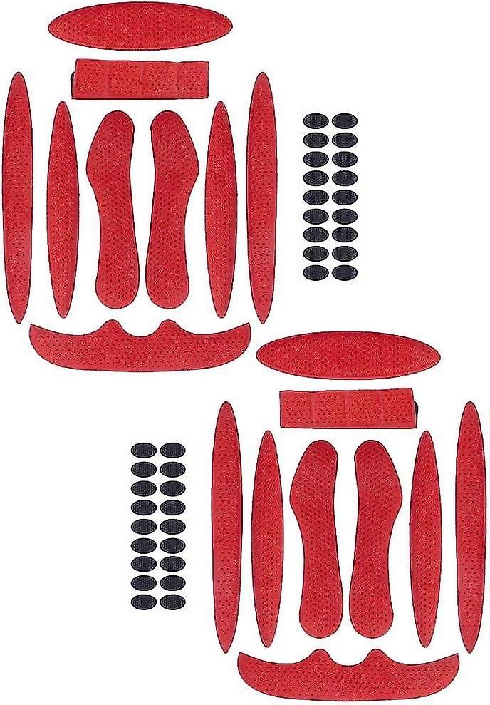 Sets Bicycle Helmet Foam Pads(Red), Universal Replacement Pads, Motorcycle Cycling Helmet Accessorie