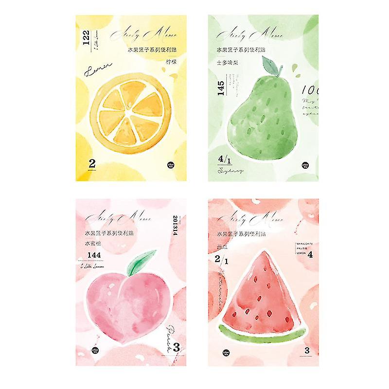 4pcs Adhesive Memo Stickers