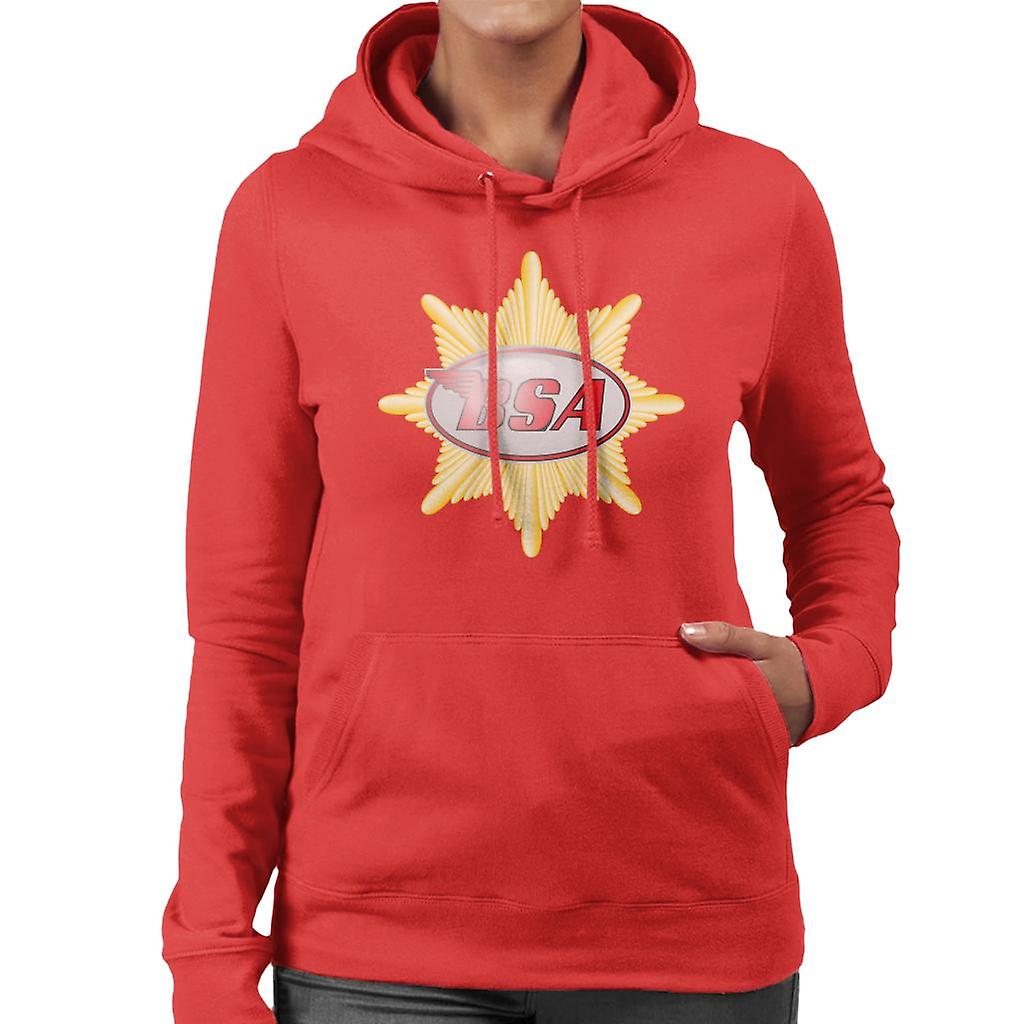 BSA Red Logo Badge Women's Hooded Sweatshirt