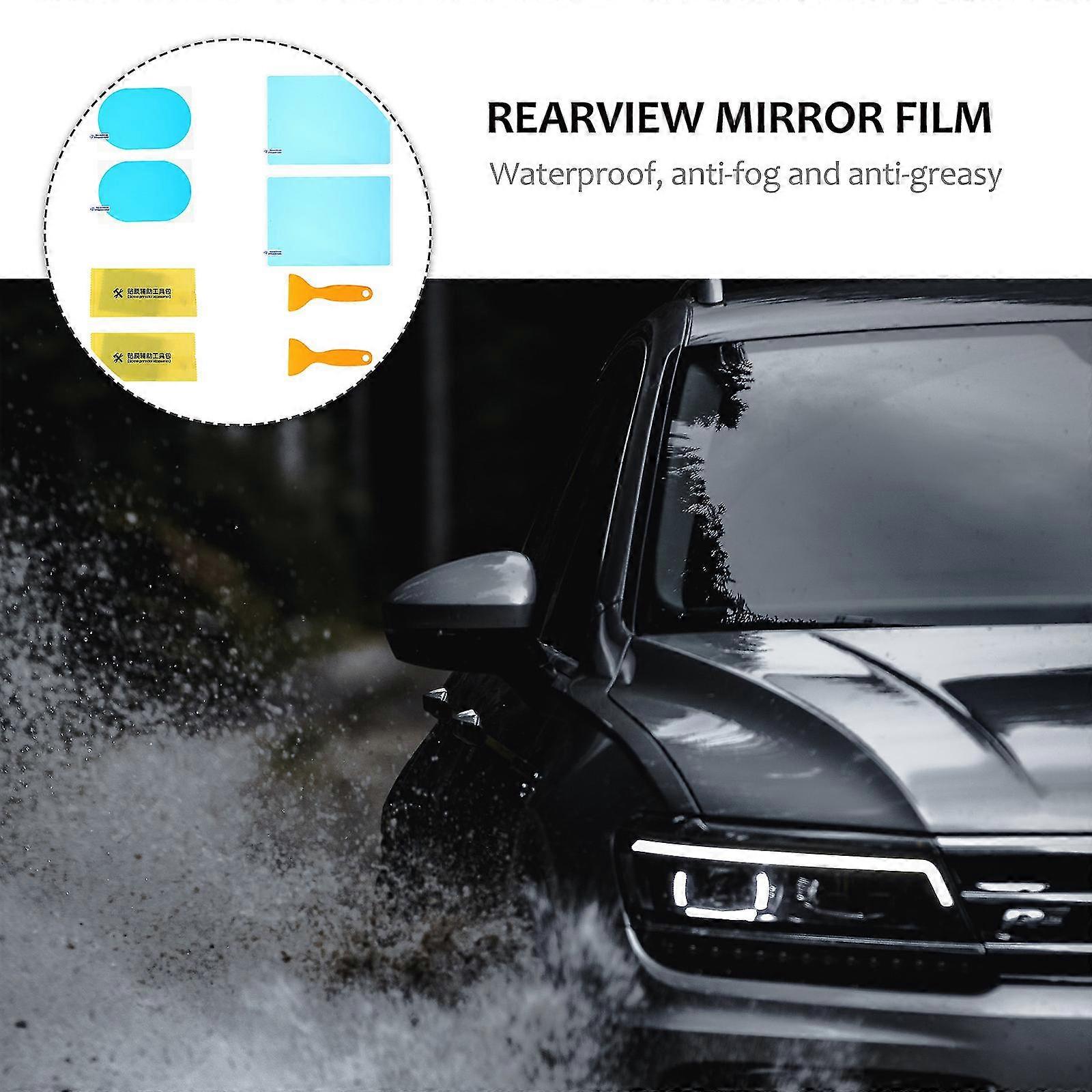 8 Pcs Clear Sheet Protectors Anti-Scratch Film Protector Film Rearview Mirror Protective Film Car Anti Fog Film