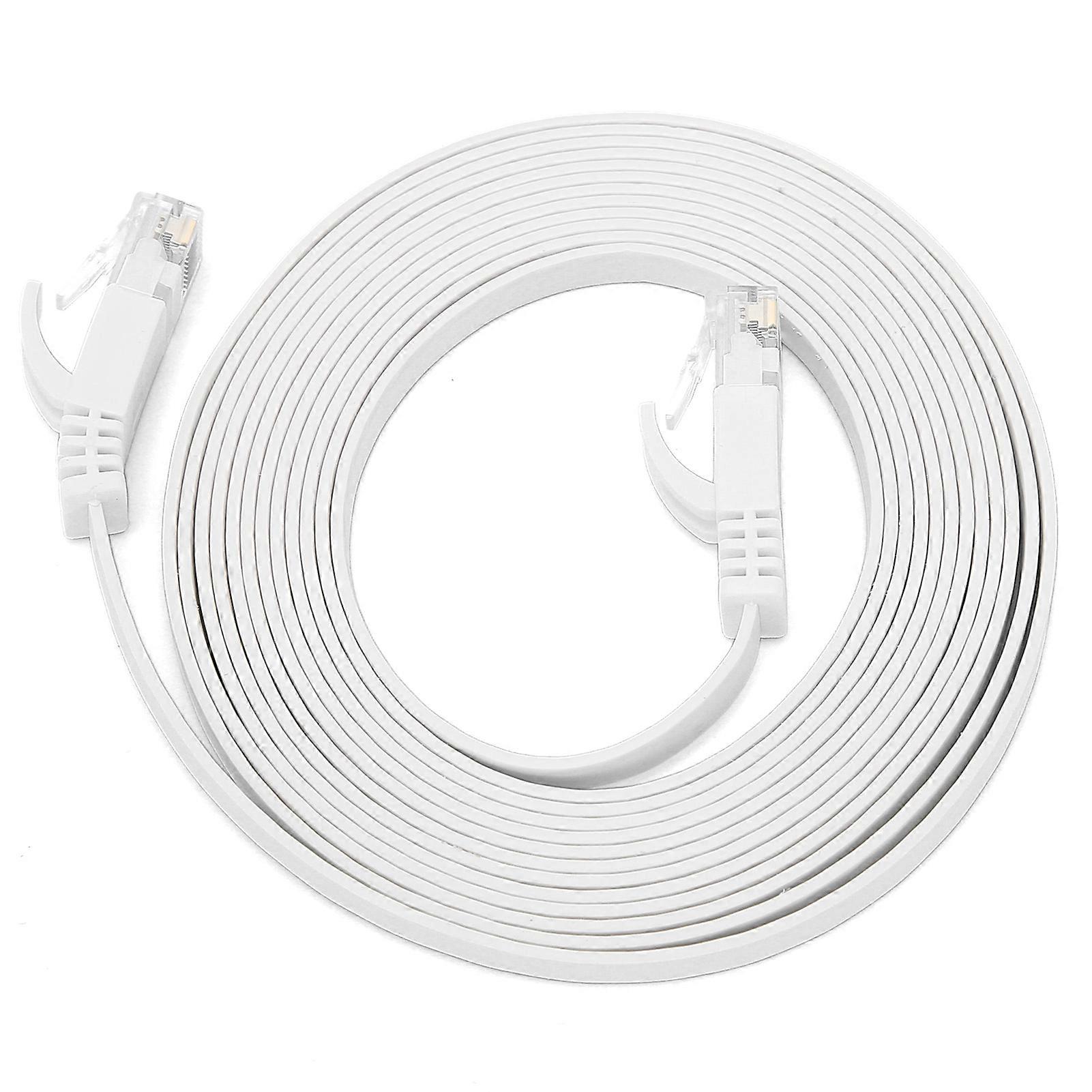 Ethernet Cable CAT6 Gigabit 8?Core Twisted Pair Network Jumper Flat Copper Wire Supplies3 Meter