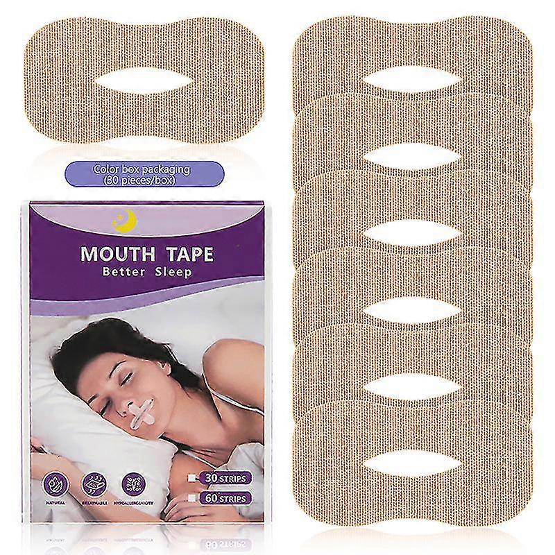 Mouth Tape for Sleeping 30 Count Anti-Snoring Strips for Improved Nose Breathing and Snore Reduction,Pain-Free Removal and Hypoallergic Tape