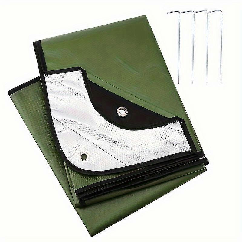Emergency Blankets, Waterproof Survival Thermal Tarp, Multipurpose Reflective Insulated All Weather Blankets For Camping Hiking