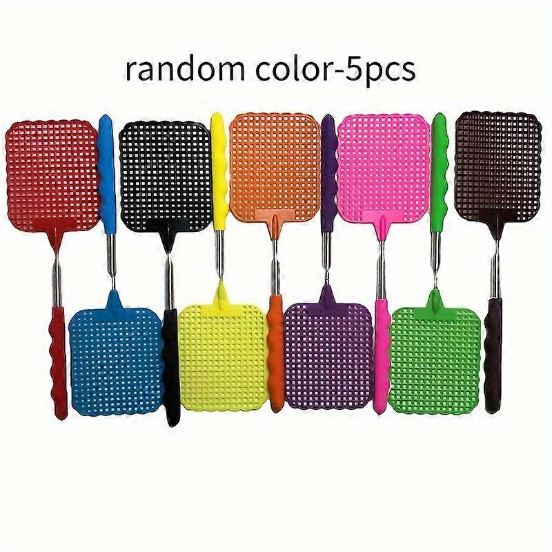 3pcs/5pcs Retractable Fly Swatter Set - Long Reach, Heavy Duty Pest Control - Quick-Action, Unbreakable Design for Home, Classroom, Office, Apartments