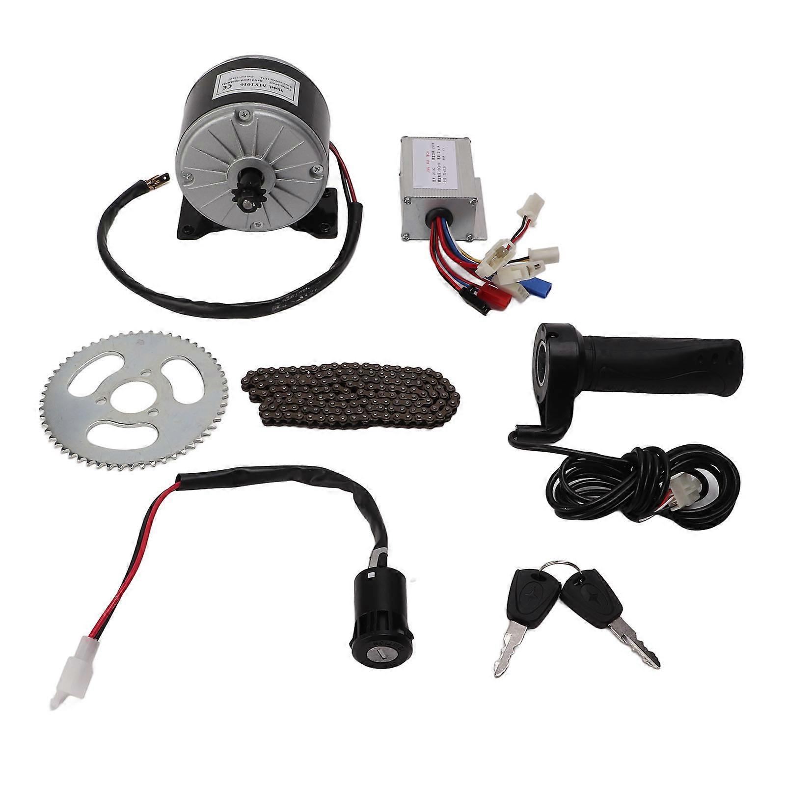 24V 250W ηλεκτρική εξάρτηση ελεγκτών ΣΥΝΕΧΟΎΣ μηχανών με την αλυσίδα 55T Chainring 146L για τη μίνι μοτοσικλέτα μηχανικών δίκυκλων ποδηλάτων ηλεκτρική