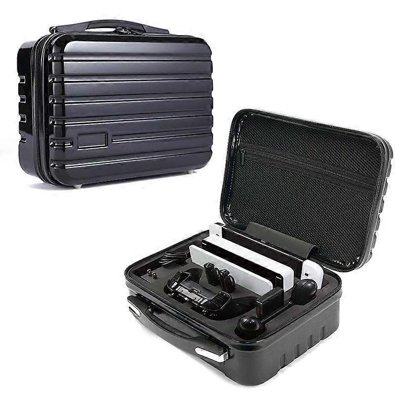 Multifunctional Carrying Case for Nintendo Switch OLED with Shockproof Controller and S6 Storage Bag, Protective Hard Shell