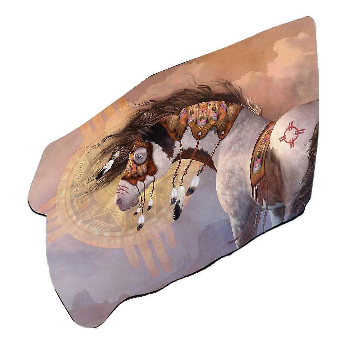 Sun Catcher the Native American Horse Microfiber Beach Towel