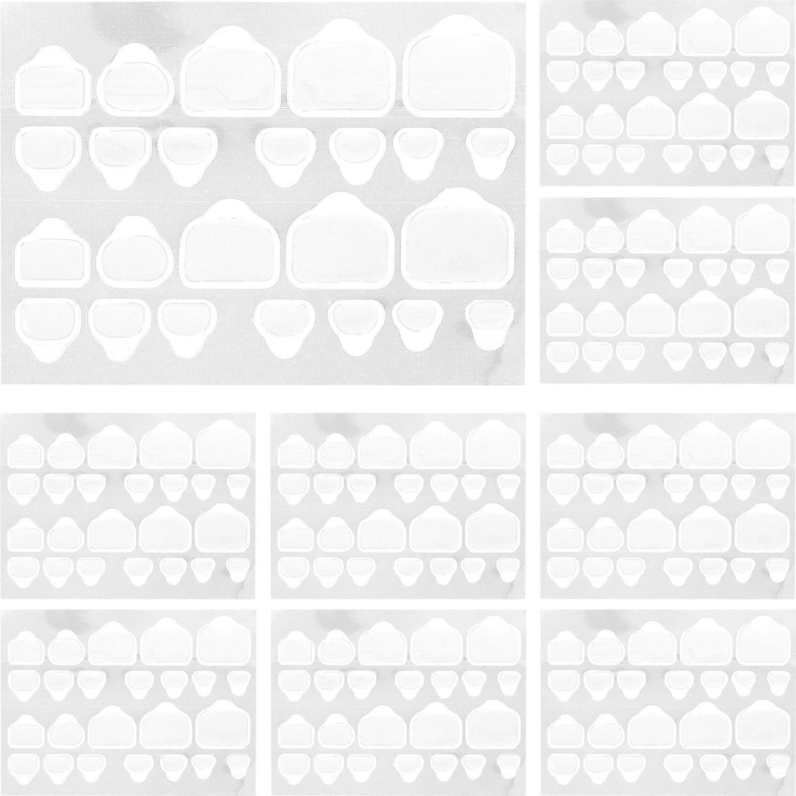 20 Sheets Nail Adhesive Tabs Transparent Adhesive Manicure Stickers Fake Nail Tips