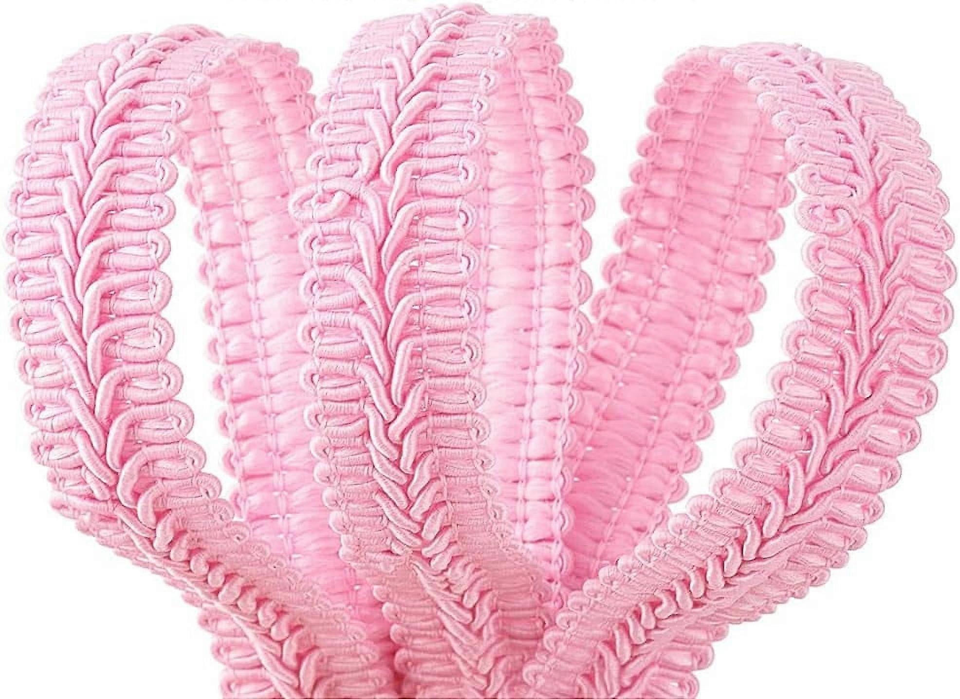 11 Yards 5 8 Pink Braid Trim Polyester Woven Braid Trim Centipede Decorative Gimp Trim Basic Trim