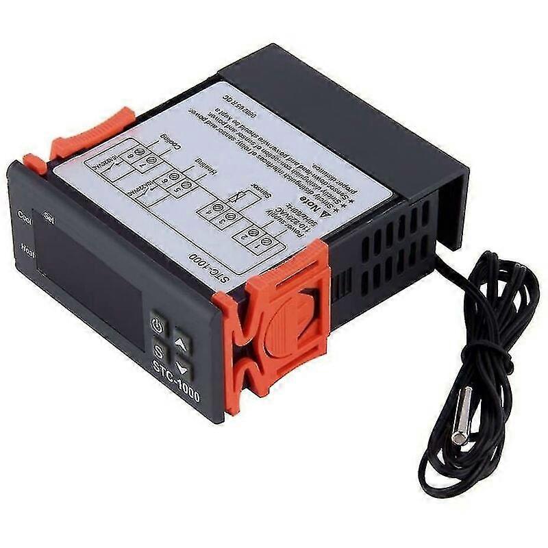 STC-1000 220V All-Purpose Thermostat Temperature Controller Calibration Fahrenheit & Centigrade Display + Sensor Probe