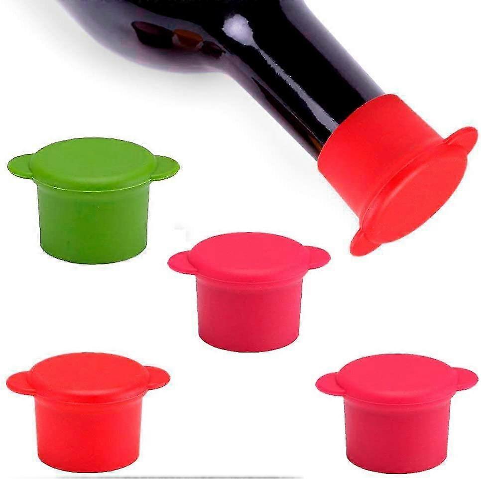 5pcs Silicone Kitchenware Bottle Caps Reusable And Unbreakable Sealer Covers