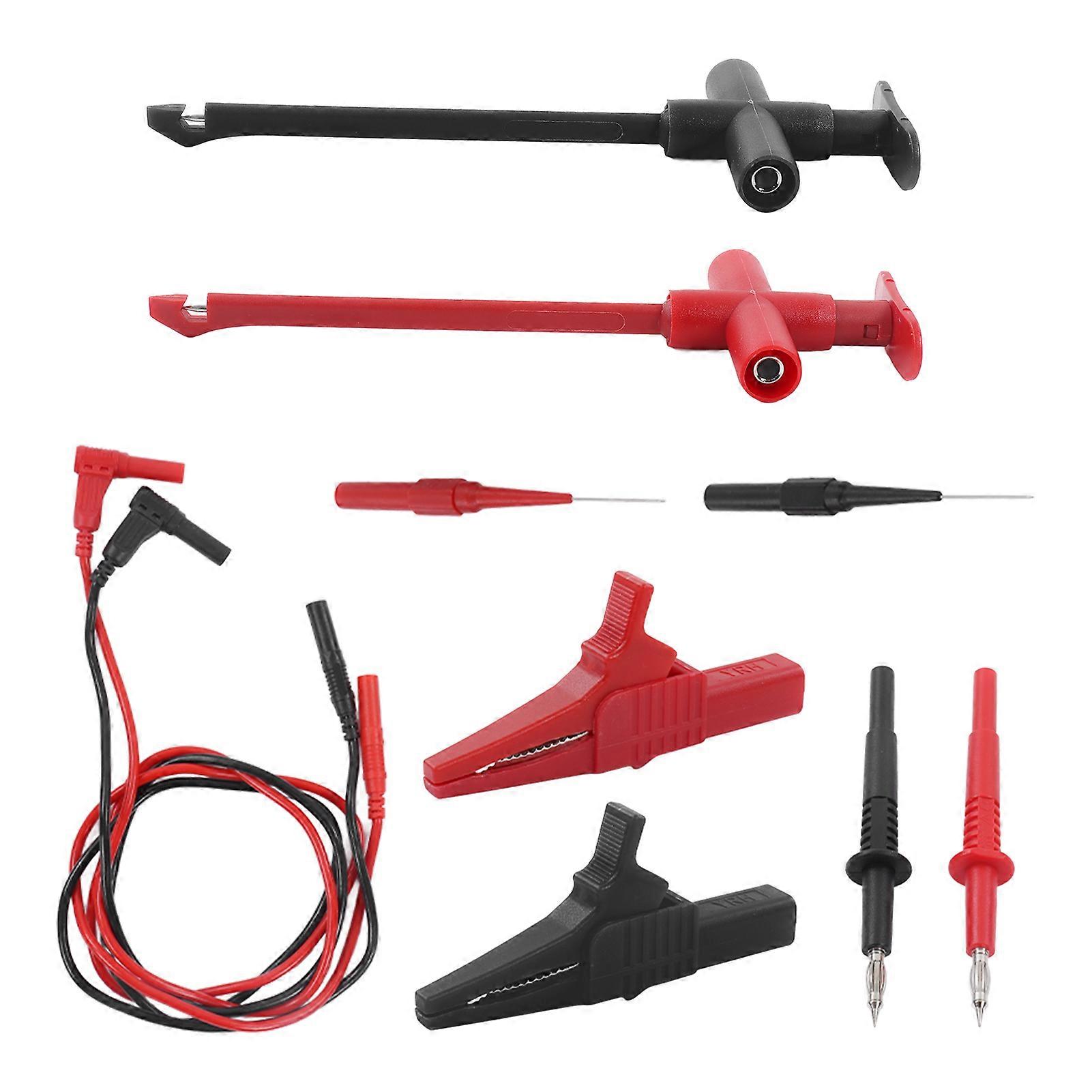 Multimeter Test Leads Kit Crocodile Clip Banana Plug Probe for Electronic Repair JT80011