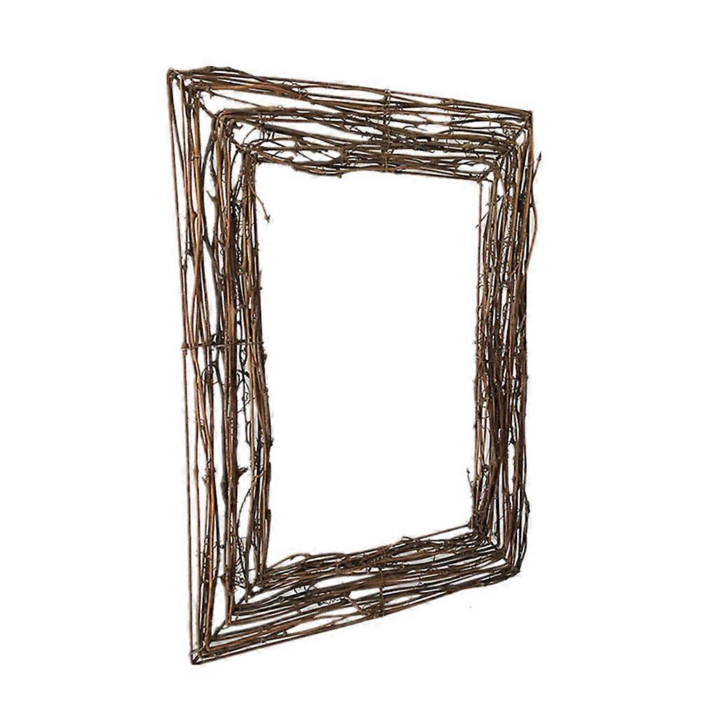 1pc Natural Wreathes Vine Branch Wreath Decorative Rattan Twig for Craft Decor