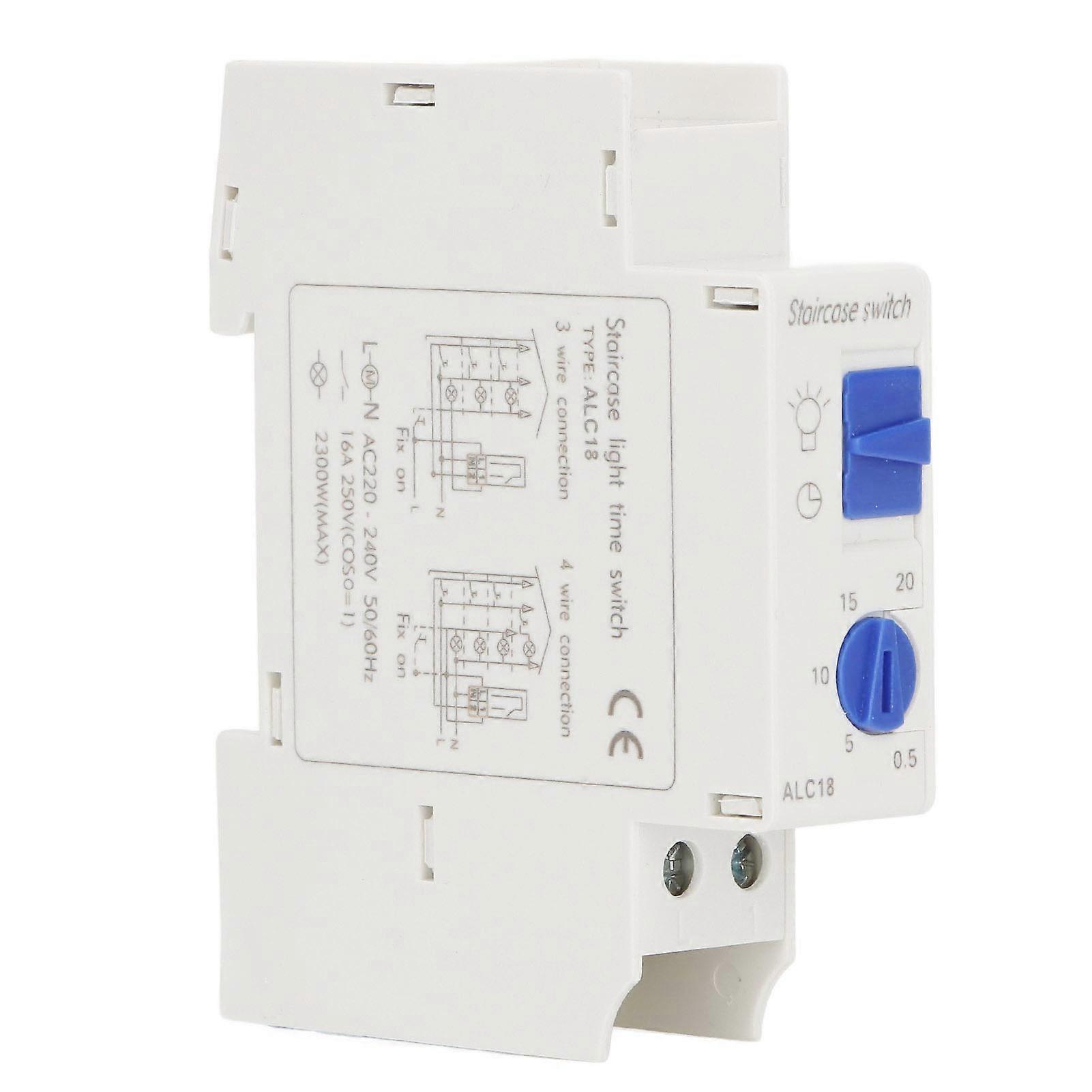 Time Control Switch Mechanical Timer Switch DIN Rail Mounting 220?240VAC 16A 0.5?20min ALC18