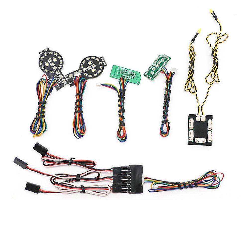 LED Light System Front & Rear Lamp Group for TRX4 2021 1/10 RC Crawler Car Turn Signals Brake Light