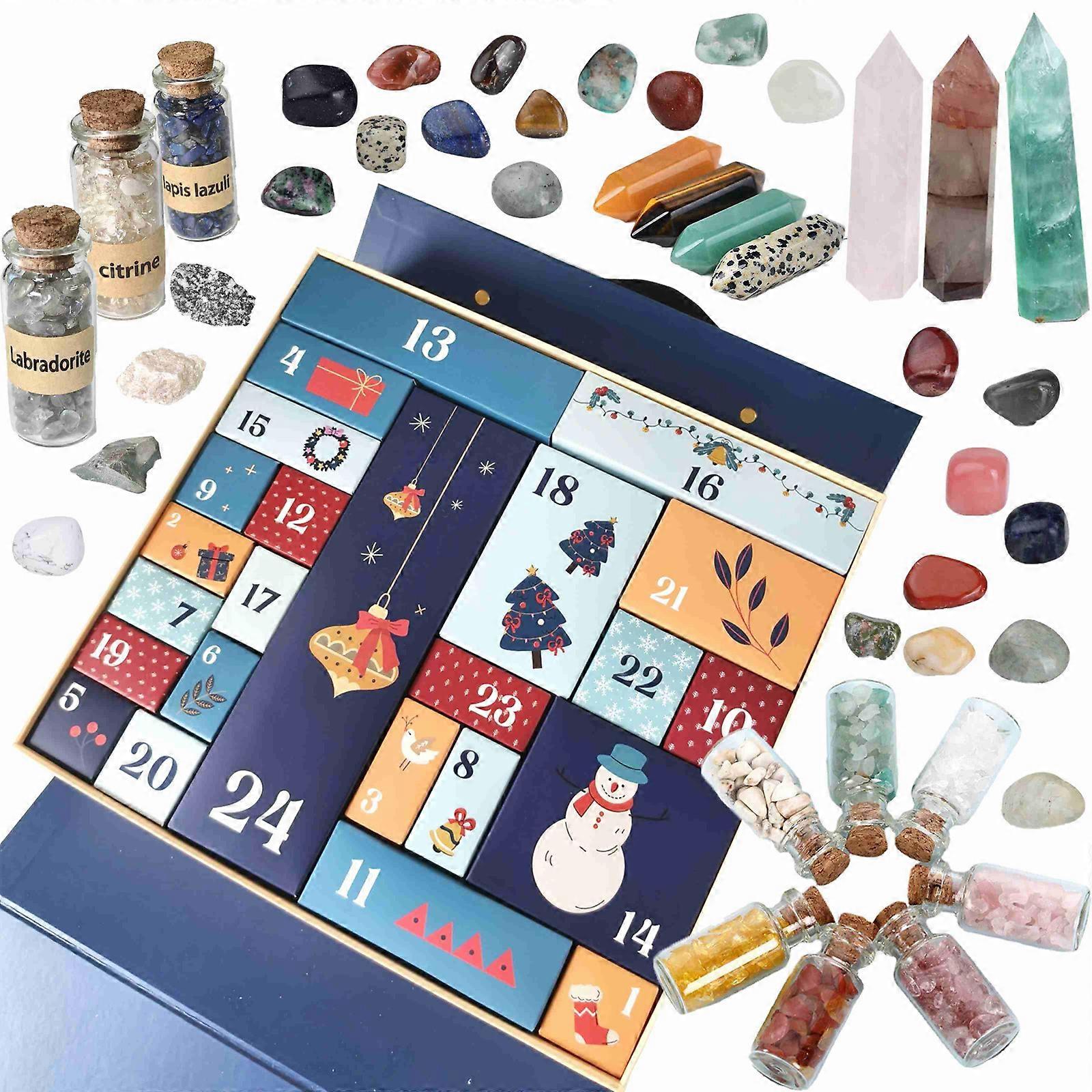 Beauty Advent Calendar 2024 2024 Christmas 24 Natural Crystal Agate Fossils Day