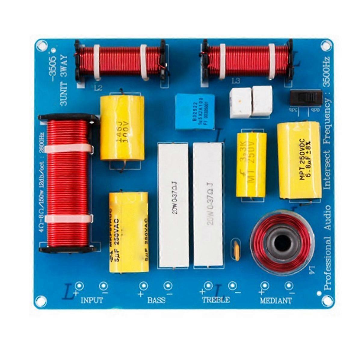 KTV Stage Professional Speaker Crossover Triple Crossover Crossov High Middle Low Crossover Crossover Module,B
