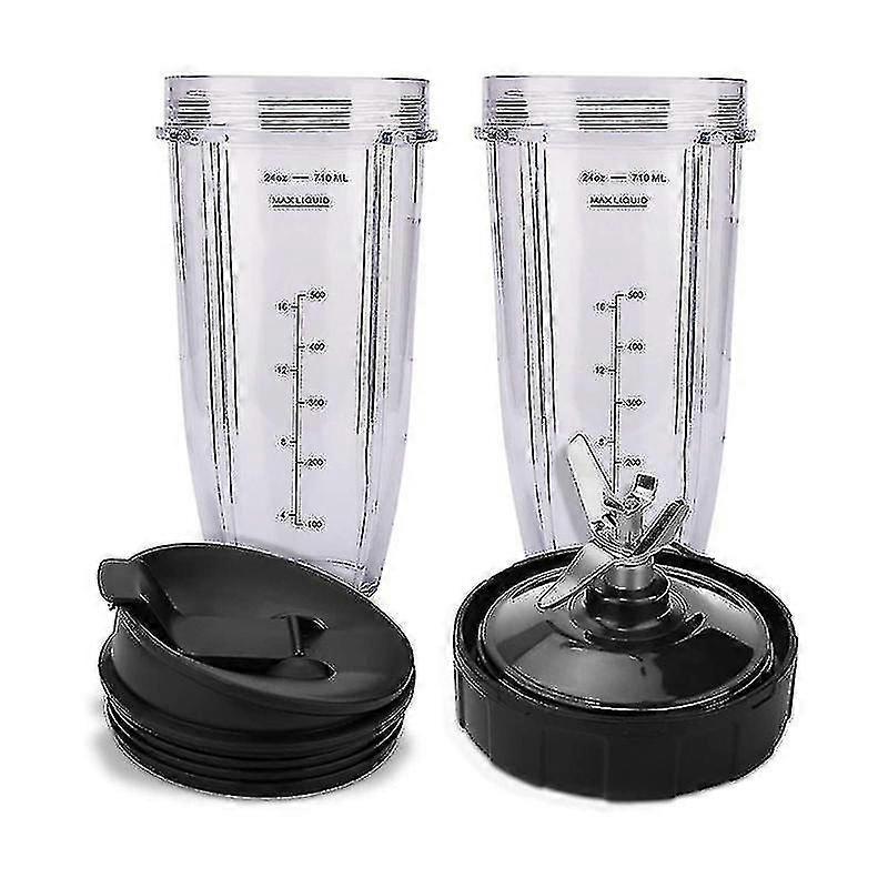 For Ninja 7 Fins Extractor Blades And 24oz Ninja Blender Cup With Lid