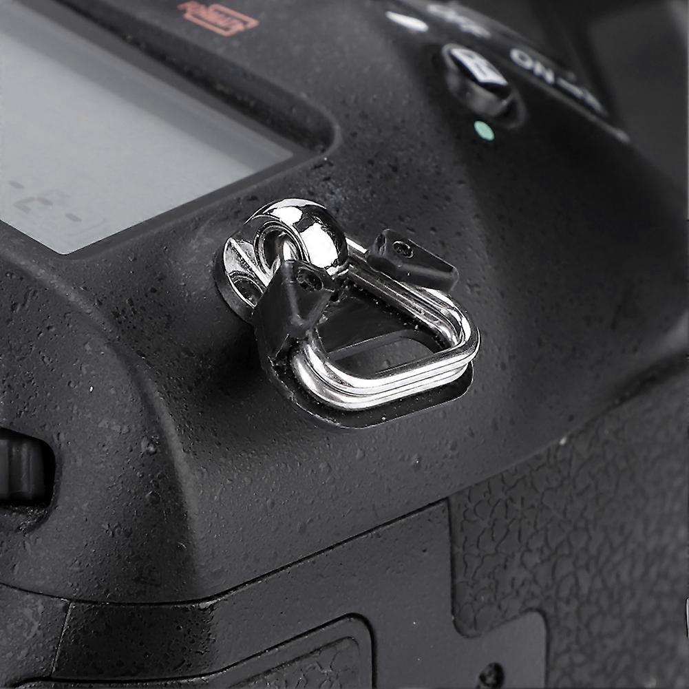 5pcs Black Alloy Split Ring Triangle Hook for Camera Strap 14x12mm