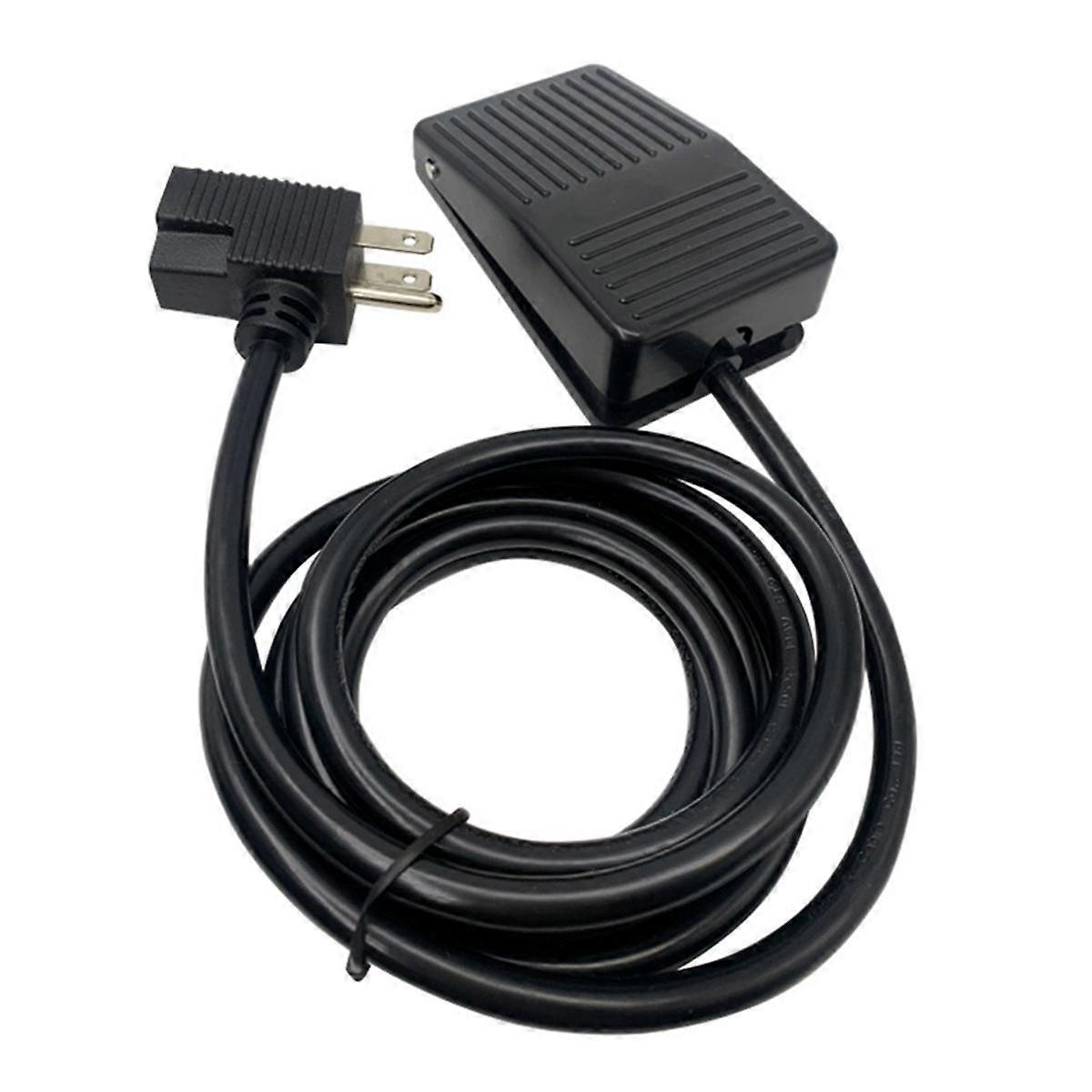 Foot Switch, Foot Pedal Switch Cable with 3- Piggyback Plug, Foot Operated Pedal Controller Power S