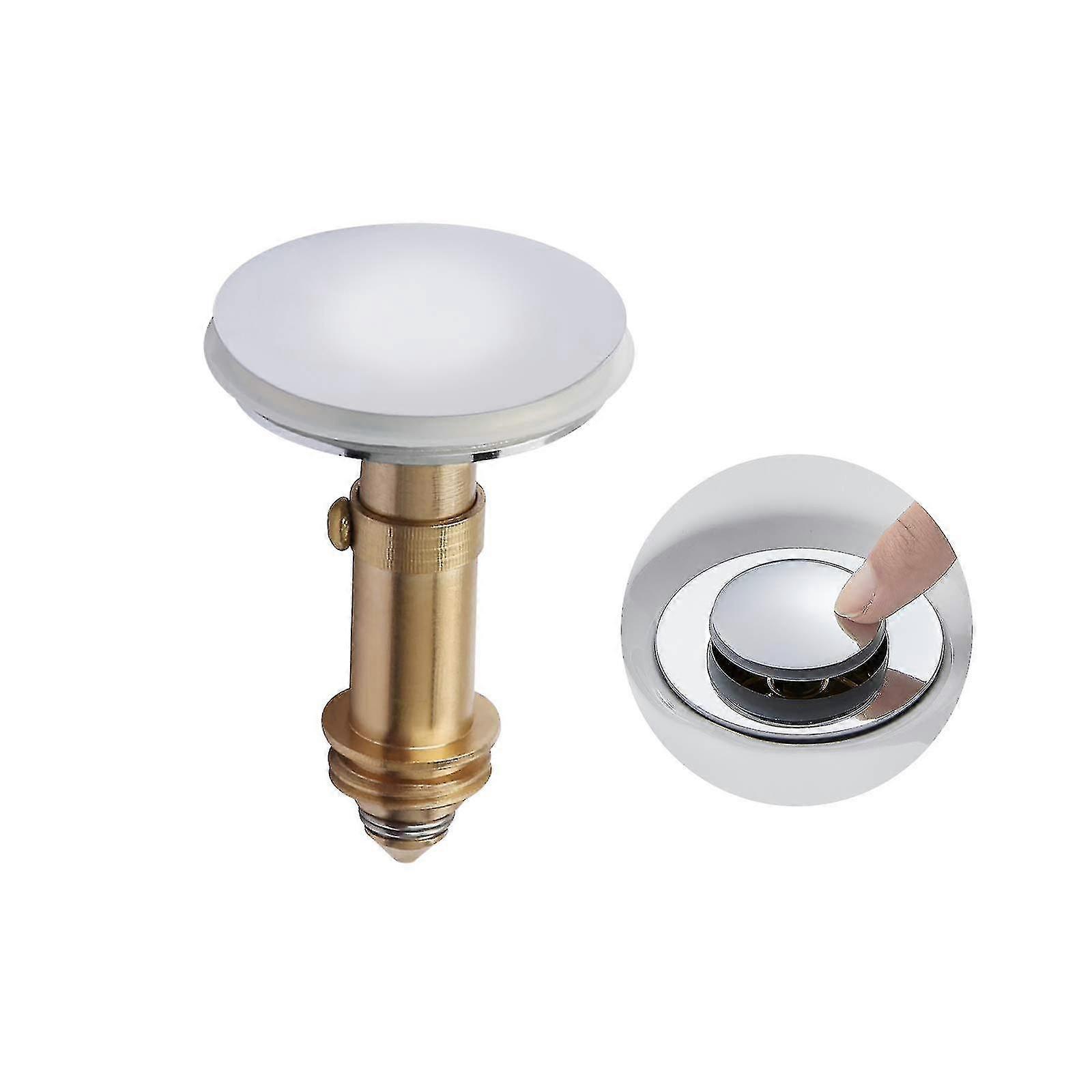 Pop-up Stopper For Kitchen Sink, Bathroom, Bathroom Basin, Solid Chromed Brass, 38 Mm