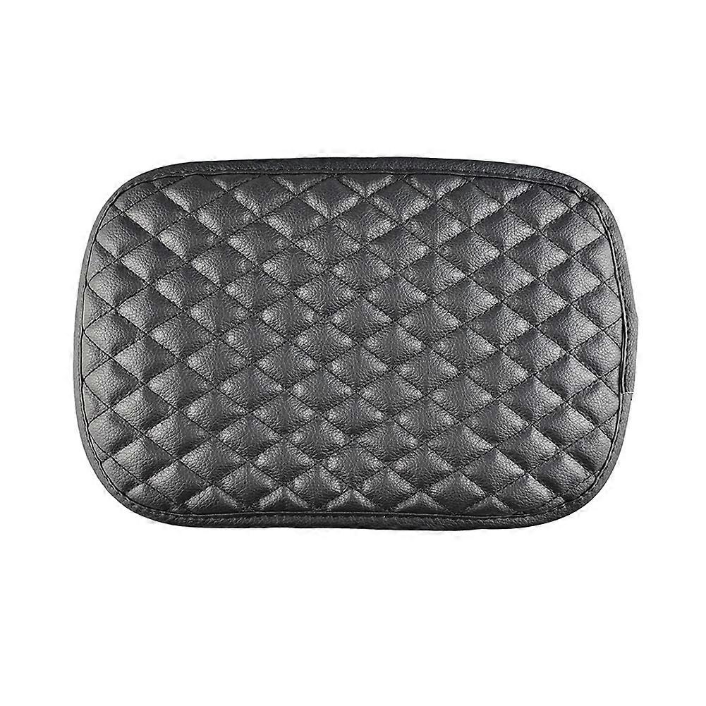 Universal Center Console Lid Cover,PU Leather Console Armrest Cushion Pad Protector for Most Vehicl