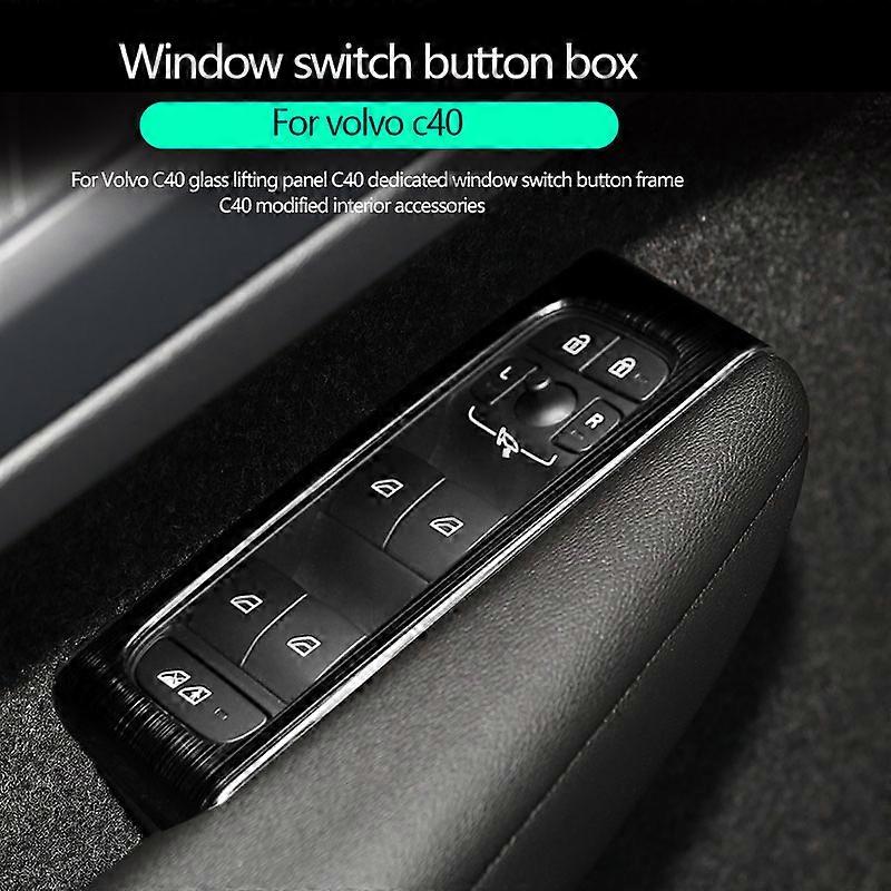 For Volvo C40 glass lifting panel dedicated window switch button frame C40 modified interior accessories