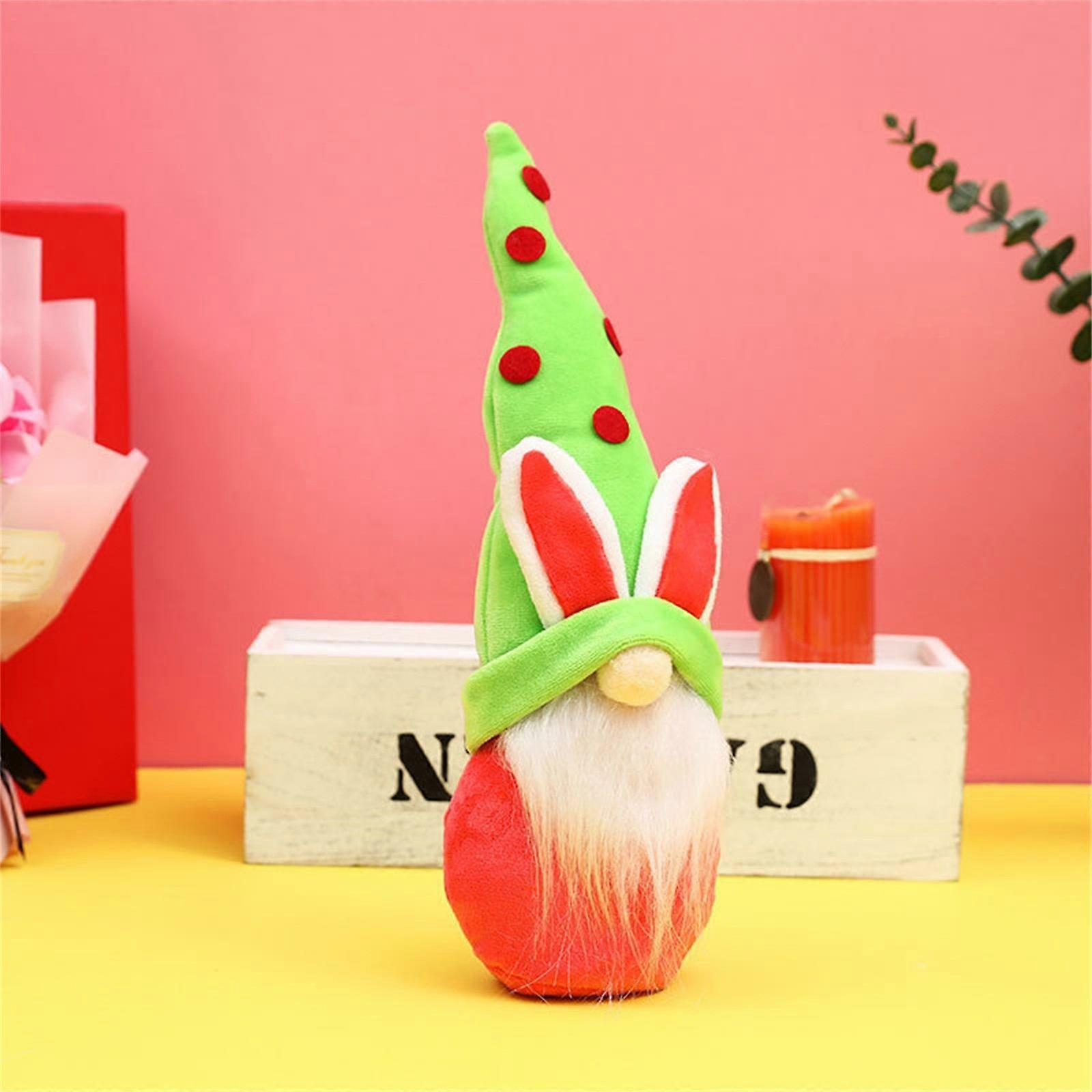 Easter Plush Doll With Pointed Hat Cute Bunny Faceless Dwarf Toy eierfarben ostern
