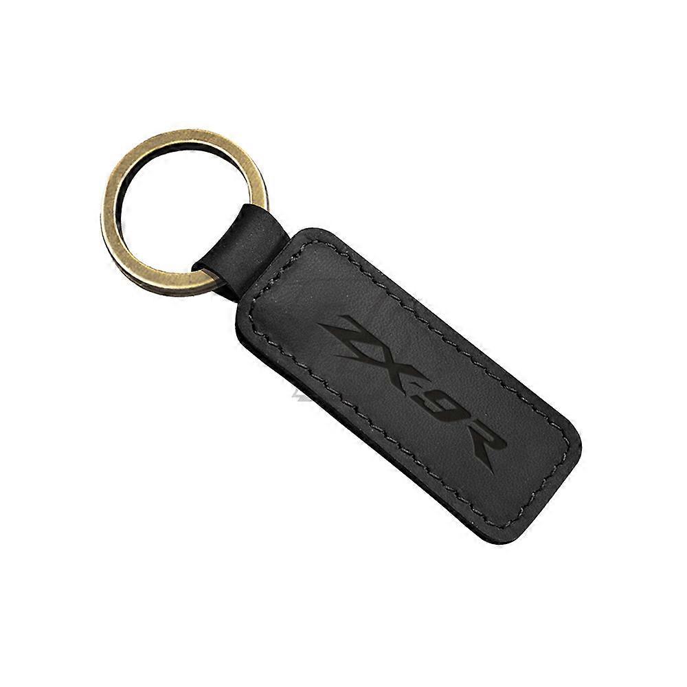 Motorcycle Cowhide Keychain Key Ring Case for Kawasaki ZX9R ZX-9R Models