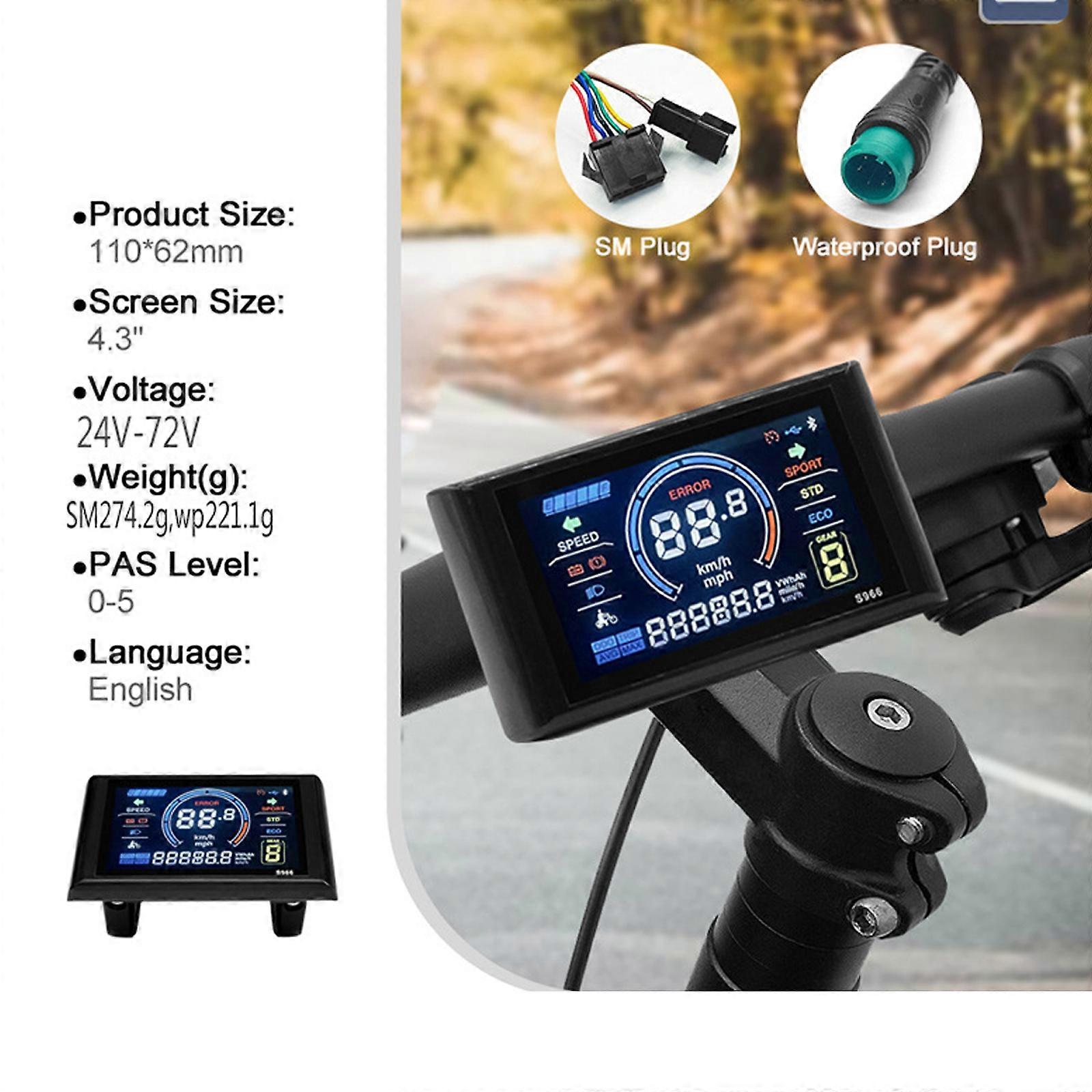 Idealhere Ebike SW900 LCD Display Control for Electric Bicycle Speed Meter Speed