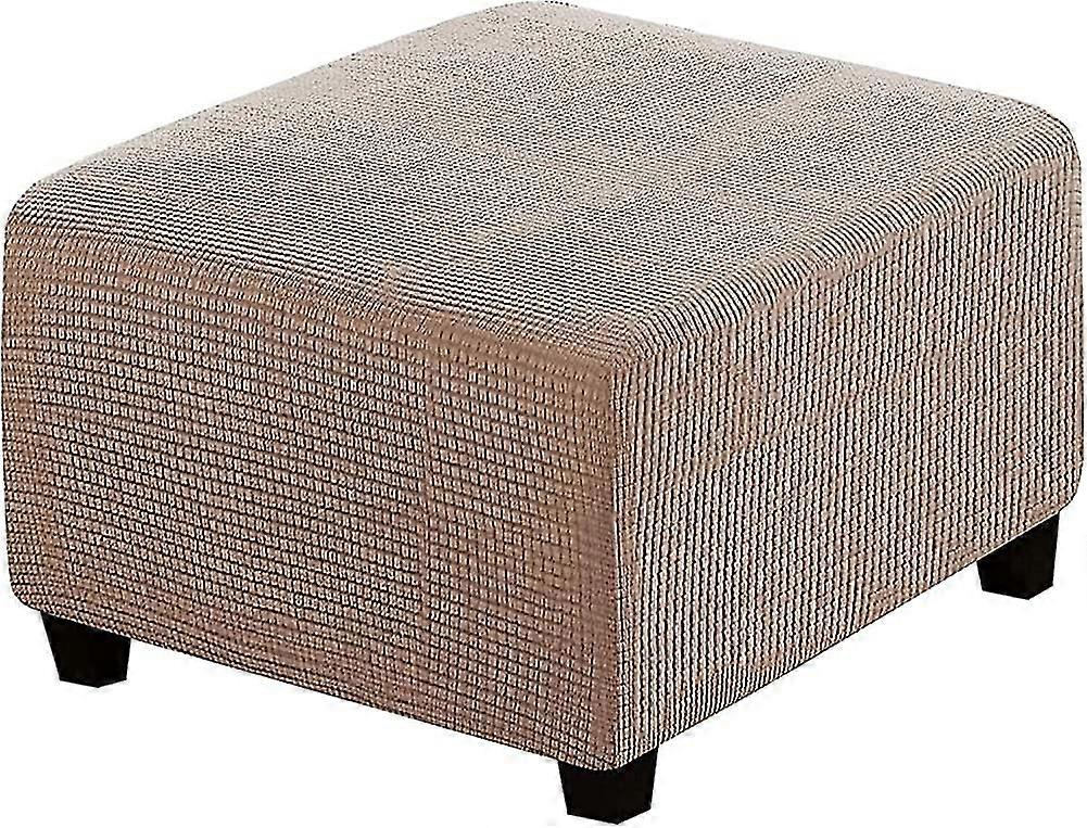 Ottoman Cover, Acsergery Jacquard Rectangle Stool Covers, Acsergery Soft Elastic Bottom No Slip Gift